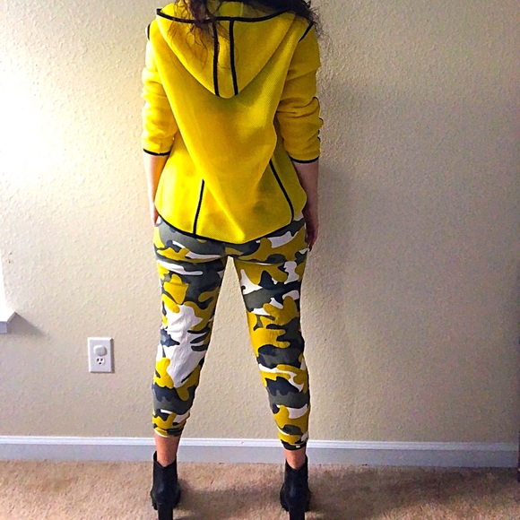 Military yellow and olive cargo pants size M/L - Picture 6 of 7